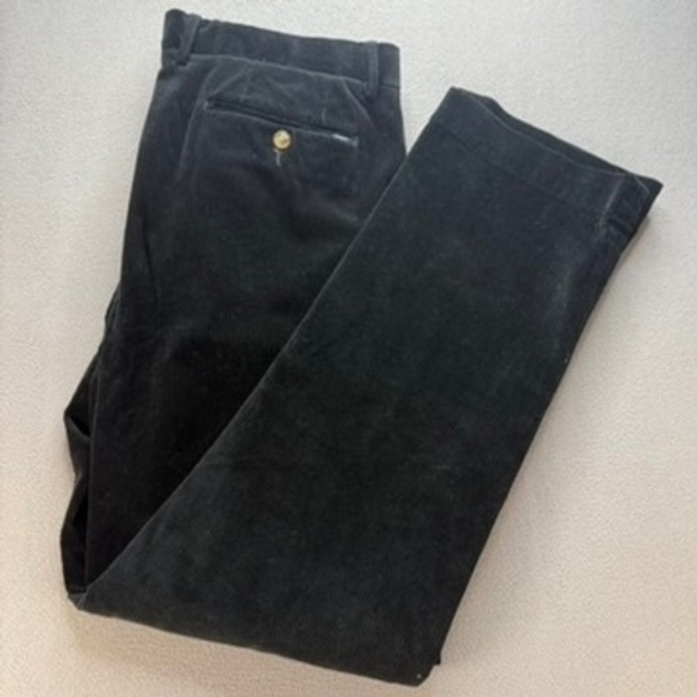 Polo Ralph Lauren Pants Mens 36x32 Black Stretch Classic Fit Corduroy Chino